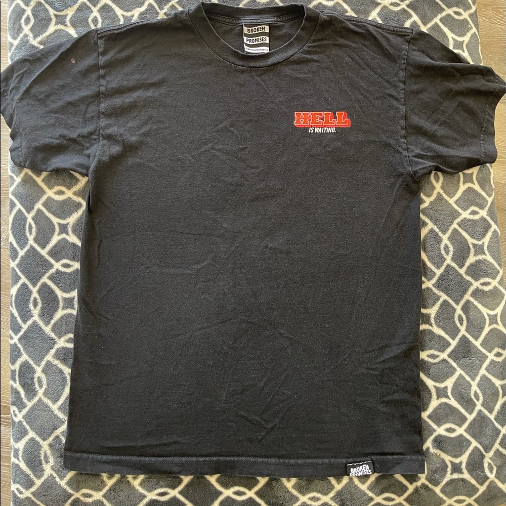 Black Broken Promises Hell is Waiting T-Shirt Medium